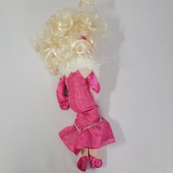 Disney Store MUPPETS Miss Piggy hot pink dress faux fur plush toy Most Wanted - Picture 4 of 7